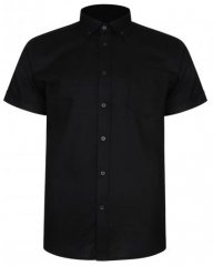 Kam Jeans 6204 Self Pattern Weave Shirt Black