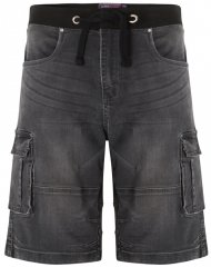 Kam Jeans Dito Denim Shorts Charcoal
