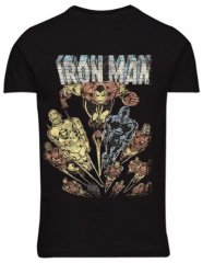 North Latitude 51349 Iron Man trükiga T-särk Must