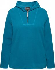 Ulla Popken Fleece Sweatshirt Hoodie Dark Petrol
