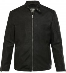 STHUGE Leather Biker Jacket Lamb Nappa Leather Black