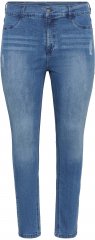 Kaffe Curve Laurina Teksad Washed/Destroyed Blue Denim
