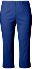 Ulla Popken Stretch Basic Bengaline Capri Pants Blue