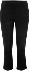 Ulla Popken Sienna Crop Stretch Jeans Black