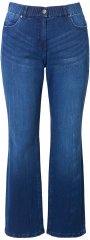 Ulla Popken Mandy Straight Leg Comfort Waist Jeans Blue Denim