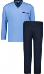 Adamo Beppo Long Sleeve Pyjama Light Blue