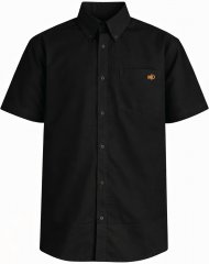 Motley Denim Zagreb Lühikeste Varrukatega Särk Must