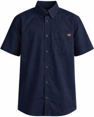 Motley Denim Zagreb Lühikeste Varrukatega Särk Tumesinine