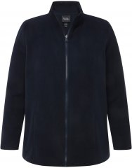 Ulla Popken Modular Fleece Zip Front Jacket Navy