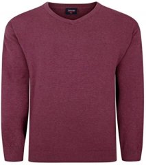 Espionage KW031 V-Neck Pullover Grape Red
