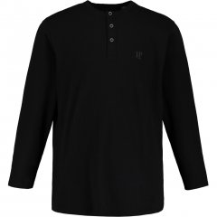 JP1880 Henley T-Shirt Long Sleeve Black TALL