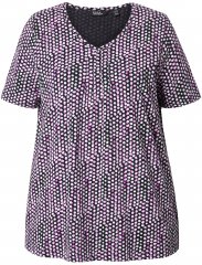 Ulla Popken So Many Dots Tee Light Heather