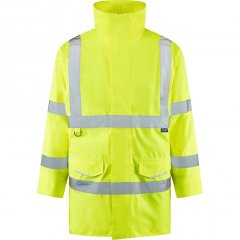 Leo Tawstock EcoViz 4K Baffle Lined Anorak Hi-Vis Yellow