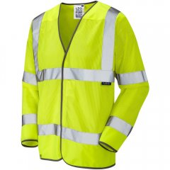 Leo Fremington Ecoviz Mesh Sleeved Waistcoat Hi-Vis Yellow