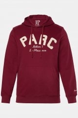 JP1880 Hoodie with Embroidery Aubergine Tall