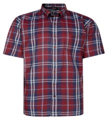 Espionage SH447 Ruuduline särk burgundy