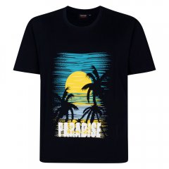 Espionage T448 paradise trükiga t-särk meresinine