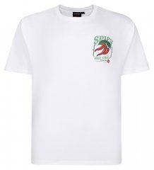 Espionage T457 Spicy Chilli Trükitud T-särk valge