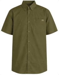 Motley Denim Zagreb Lühikeste Varrukatega Särk Tume khaki