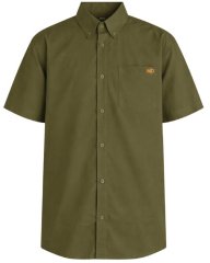 Motley Denim Zagreb Lühikeste Varrukatega Särk Tume khaki