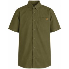 Motley Denim Zagreb Lühikeste Varrukatega Särk Tume khaki