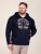 D555 Hector Adventurer Printed Zip Through Hoody Tumesinine - Sviitrid ja dressipluusid - Meeste suured kapuutsiga jakid suurustes 2XL – 14XL