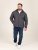 D555 Conrad Detachable Hood Bonded Fleece Zip Through Hoody Tumesinine - Sviitrid ja dressipluusid - Meeste suured kapuutsiga jakid suurustes 2XL – 14XL