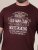 D555 Baldwin Grumpy Old Man Club Print Crew Neck T-shirt Burgundy/ Black Twist - T-särgid - Suured T-särgid 2XL – 14XL