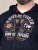 D555 Hector Adventurer Printed Zip Through Hoody Tumesinine - Sviitrid ja dressipluusid - Meeste suured kapuutsiga jakid suurustes 2XL – 14XL