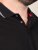D555 Potts Jersey Polo With Jacquard Collar & Cuffs Must - Polosärgid - Meeste suured polosärgid 2XL – 8XL
