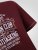 D555 Baldwin Grumpy Old Man Club Print Crew Neck T-shirt Burgundy/ Black Twist - T-särgid - Suured T-särgid 2XL – 14XL