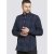 D555 Davenport Long Sleeve Shirt Navy - Särgid - Meeste suured särgid 2XL – 8XL