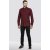 D555 Dawson Textured Shirt Dark Red - Särgid - Meeste suured särgid 2XL – 8XL
