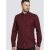 D555 Dawson Textured Shirt Dark Red - Särgid - Meeste suured särgid 2XL – 8XL