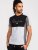 D555 Felix Couture Crew Neck Cut And Sew T-Shirt Black/Charcoal - T-särgid - Suured T-särgid 2XL – 14XL