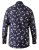 D555 Rooksey Floral Print Shirt Navy - Särgid - Meeste suured särgid 2XL – 8XL
