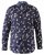 D555 Rooksey Floral Print Shirt Navy - Särgid - Meeste suured särgid 2XL – 8XL