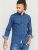 D555 Chilton LS Shirt Navy - Särgid - Meeste suured särgid 2XL – 8XL