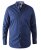 D555 Chilton LS Shirt Navy - Särgid - Meeste suured särgid 2XL – 8XL