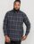 D555 Harwich Flannel Check Shirt Black - Särgid - Meeste suured särgid 2XL – 8XL
