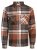 Jack & Jones Darren Flannel Overshirt pruun - Särgid - Meeste suured särgid 2XL – 8XL