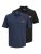 Jack & Jones Rush polosärk 2 tk must/tumesinine - Polosärgid - Meeste suured polosärgid 2XL – 8XL