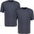 Adamo Marlon Comfort fit 2-pack T-shirt Charcoal - T-särgid - Suured T-särgid 2XL – 14XL