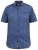 D555 KYLE S/S Micro AO Print Shirt Blue - Särgid - Meeste suured särgid 2XL – 8XL
