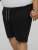 D555 STEFAN1 Elasticated Waist Loop Back Shorts Black - Dressipüksid ja -šortsid - Spordipüksid ja Lühikesed Spordipüksid