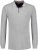 Adamo Peter Comfort fit Long sleeve Polo Grey - Polosärgid - Meeste suured polosärgid 2XL – 8XL