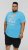 D555 AARON Surfers Paradise Printed Crew Neck T-Shirt Turquoise - T-särgid - Suured T-särgid 2XL – 14XL