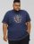 D555 COLIN Born To Rock Printed Crew Neck T-Shirt French Navy - T-särgid - Suured T-särgid 2XL – 14XL