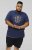 D555 COLIN Born To Rock Printed Crew Neck T-Shirt French Navy - T-särgid - Suured T-särgid 2XL – 14XL