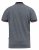 D555 BAYTON 2 Fine Stripe Jersey Polo Grey - Polosärgid - Meeste suured polosärgid 2XL – 8XL